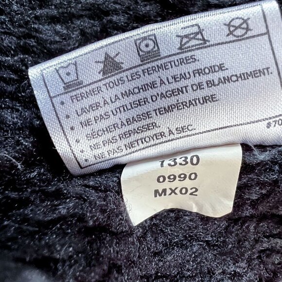 Ariat Fuzzy Black Snap Closure Fleece Jacket Size Small - Picture 11 of 12